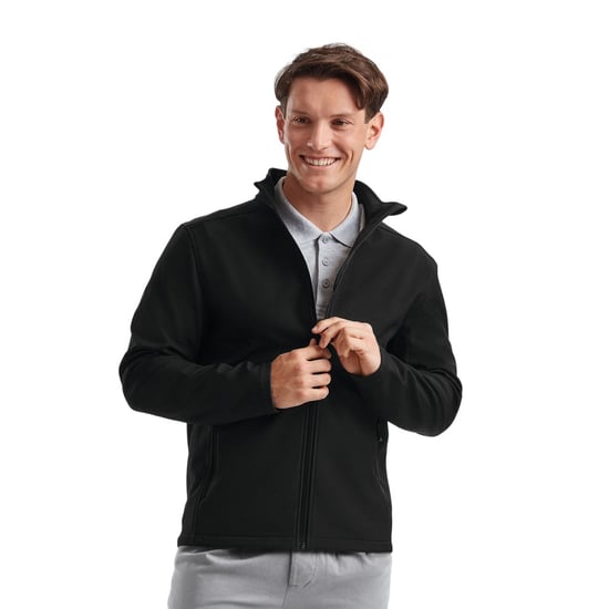 Russell - "Essential" Softshelljacke für Herren (Schwarz) - Image 2