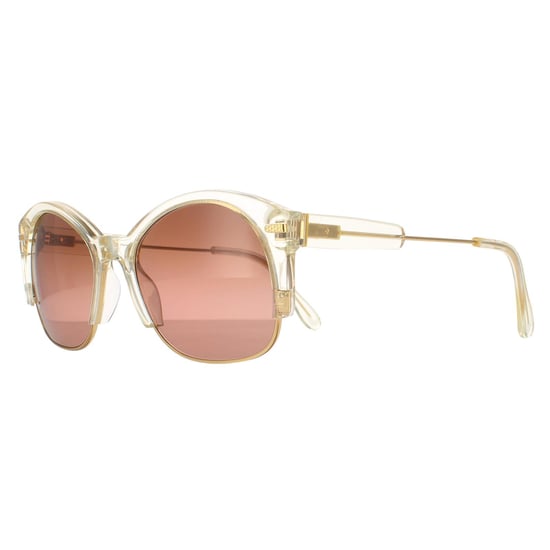 Serengeti Semi Rimless Womens Gold Champagne Polarized Drivers Gradient  Vinita