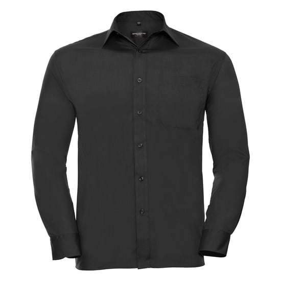 Russell Collection Herren Langarmhemd (Schwarz) - Image 1