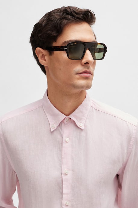 Boss S-liam-s-bd-c1-242 Long Sleeved Shirt Light Pastel Pink