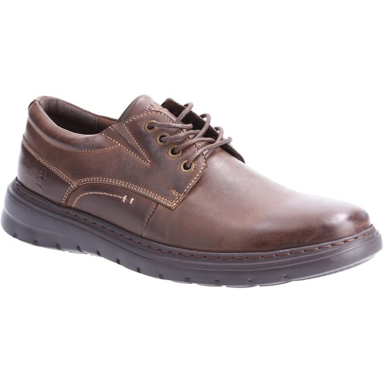 Hush Puppies Herren Triton Leder Freizeitschuhe (Braun) - Image 1