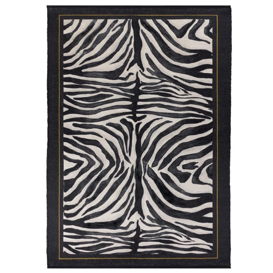 Paoletti Leopardis Zebra bedruckter Innen-/Außen-Teppich - Image 1