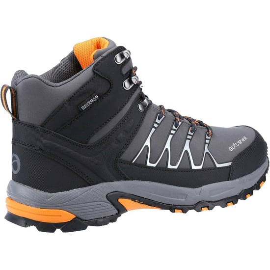 Cotswold Herren Abbeydale Mid Wanderstiefel (Grau/Orange) - Image 4