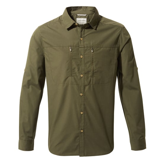 Craghoppers - "Kiwi Boulder" Hemd für Herren (Dunkel-Khaki) - Image 1