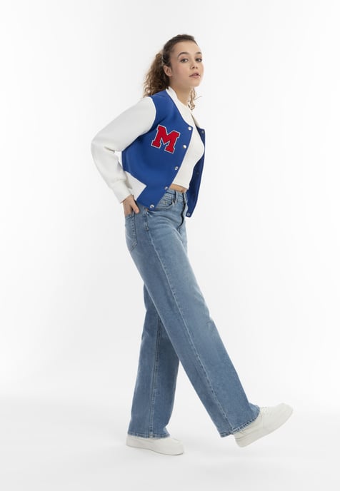 Mymo Collegejacke Damen KÖNIGSBLAU - Image 2