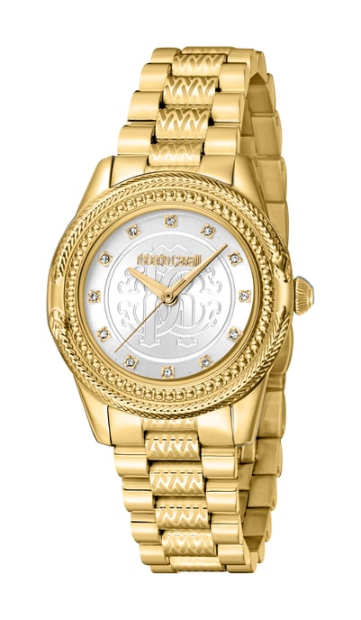 RC5L063M0055 Roberto Cavalli Frauen Quarz Edelstahl Silber 5 ATM 32 mm - Image 1