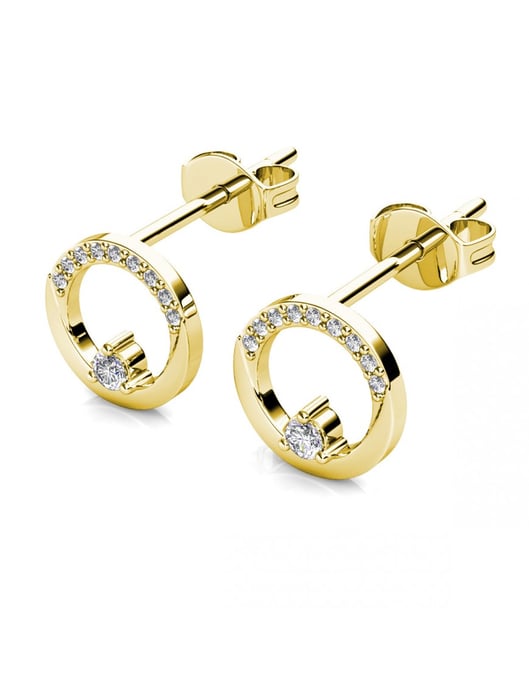 Clarine Ohrringe - Gold und Kristall - Image 4