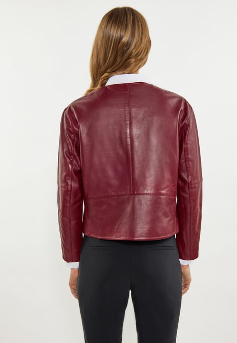 Dreimaster Jacke Damen weinrot - Image 4