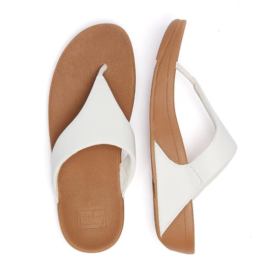 FitFlop Lulu Leder Damensandalen - (Weiß) - Image 6