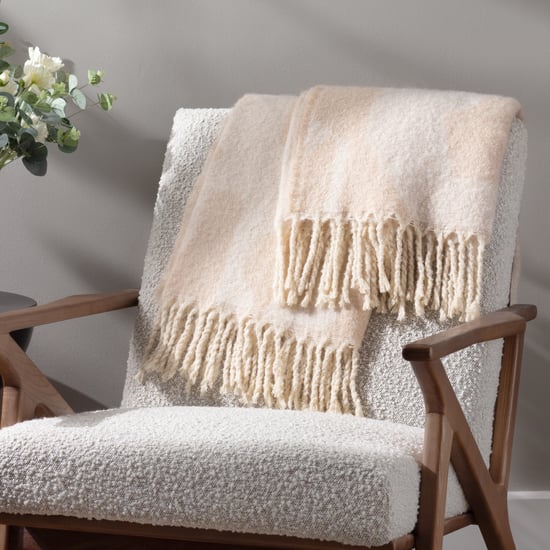 Hoem Meta Jacquard Tasselled Throw