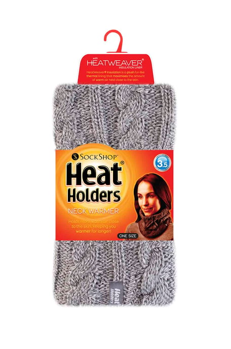 Wärmehalter - Ladies Thick Cable Knit Fleece Lined Neck Warmer - Image 2