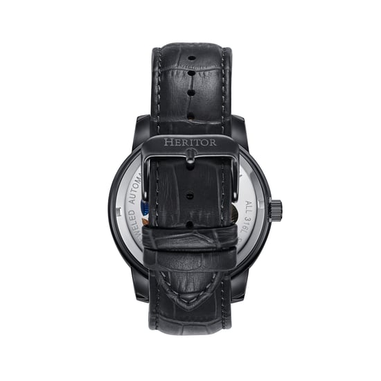 Heritor Automatik Emmanuel Semi-Skeleton Lederarmbanduhr - Image 2