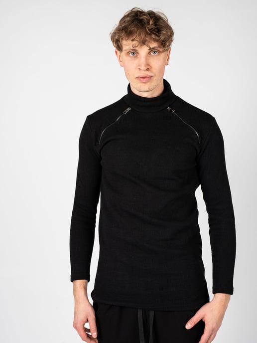 La Haine Inside Us Pullover LM060 Herren Schwarz - Image 2