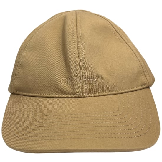 Off-White Monotone Logo Baseball Cap Beige