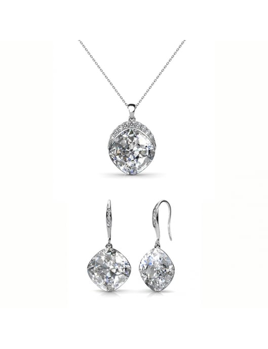 Tiffy Hook Set und Box - Silber und Kristall - Image 1
