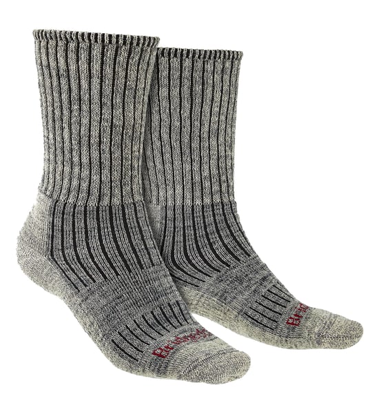 Bridgedale - Herren Wandern Midweight Merinowolle Socken - Stein grau - Image 1
