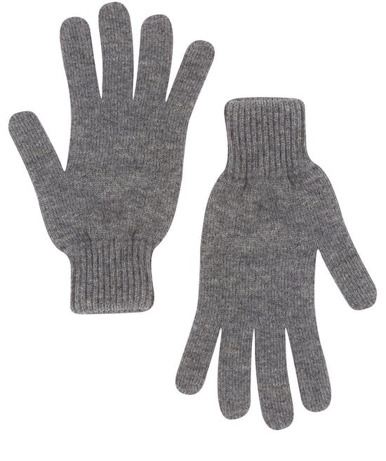 'Caldbeck' Grey Cashmere & Merino Wool Extra Large Gloves