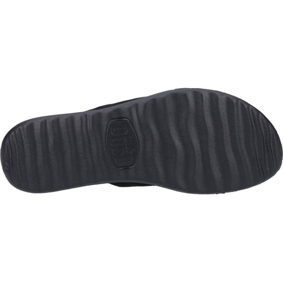 HEYDUDE Christi Slide Distressed Polyurethan Damen Schwarz Sandalen - Image 3