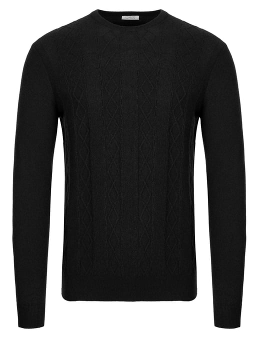 Malo Optimum Kaschmir Pullover schwarz - Image 1