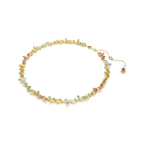 Swarovski 'Gema' Damen-Halskette aus vergoldetem Metall - Gold 5714836 - Image 2
