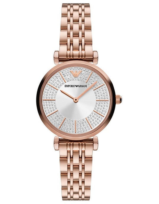 Montre Emporio Armani Gianni T-bar Pour Femmes Ip-rosé AR11446 - Image 1