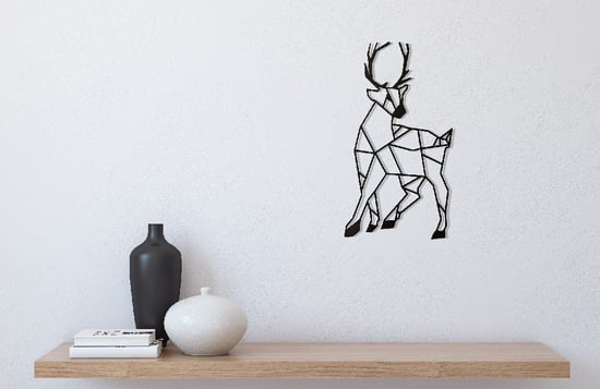 HOMEMANIA Deer Wall Decoration, in Black