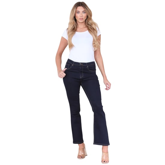 Magic Shaping hoch taillierte Slim Flare Leg Jeans für Damen in Indigo - Image 5