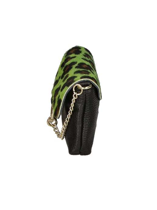 Gave Lux Clutch bag women LEOPARD GREEN