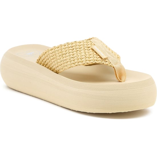Rocket Dog Sandy Raffia Damen Natur Sandalen aus Textil - Image 1