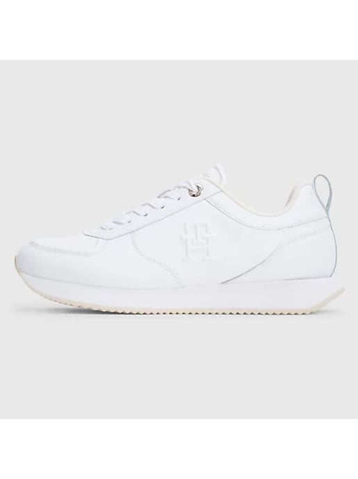 Tommy Hilfiger Sneakers, lässige Leder-Laufschuhe, Weiß - Image 2
