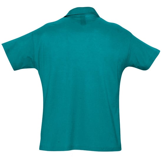 SOLS Herren Sommer II Pique Kurzarm-Poloshirt (Duck Blue) - Image 2