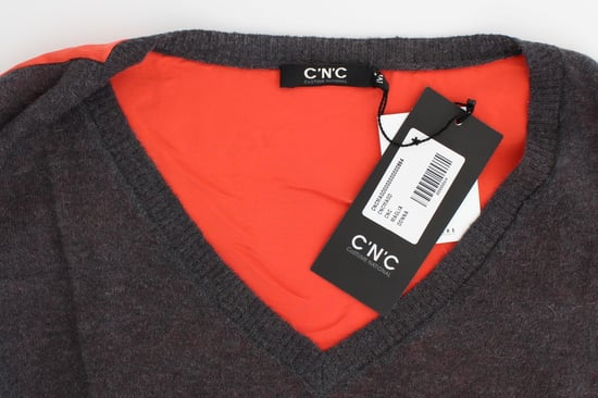 Costume National Pull à manches courtes gris pour femmes - Image 2