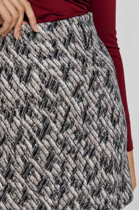 Wool Blend Mini Skirt by Conquista