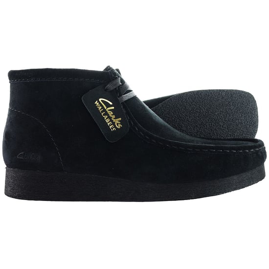 Clarks Originals Wallabee Damen schwarze Stiefel - Image 4