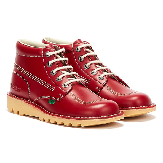 Kickers Kick Hi Herren Stiefel aus rotem Leder - Image 1