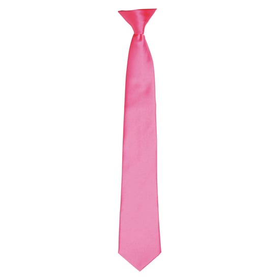 Premier Colours Herren Satin Clip Krawatte (Fuchsia) - Image 1