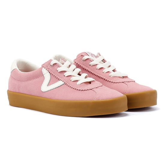 Vans Sport Low Damen Sneaker Aus Wildleder In Rosa - Image 1
