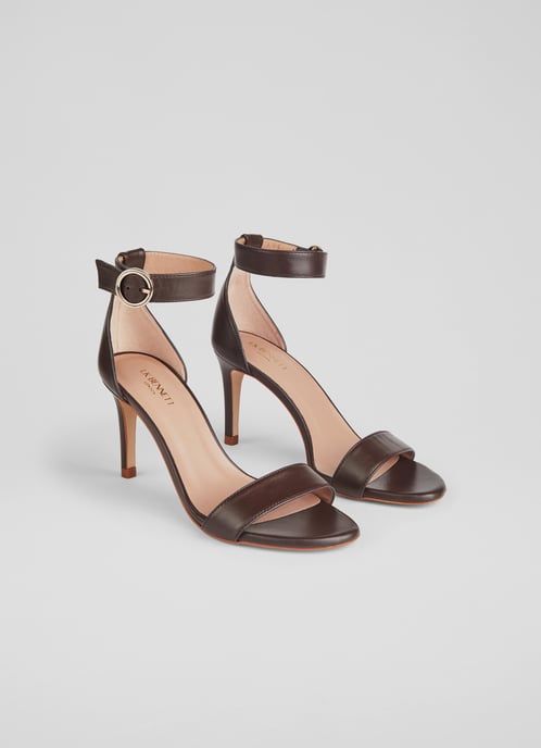 LK Bennett Ivy Formal Sandals, Dark Chocolate