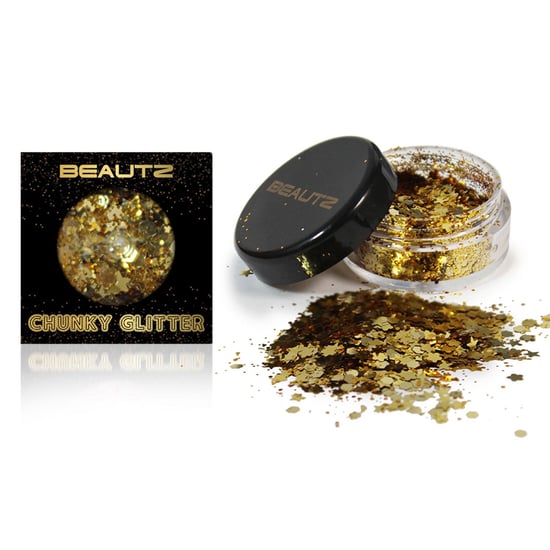 Aquarius Beautz Chunky Glitter 10ml pot with 5-gram Glitter, Gold