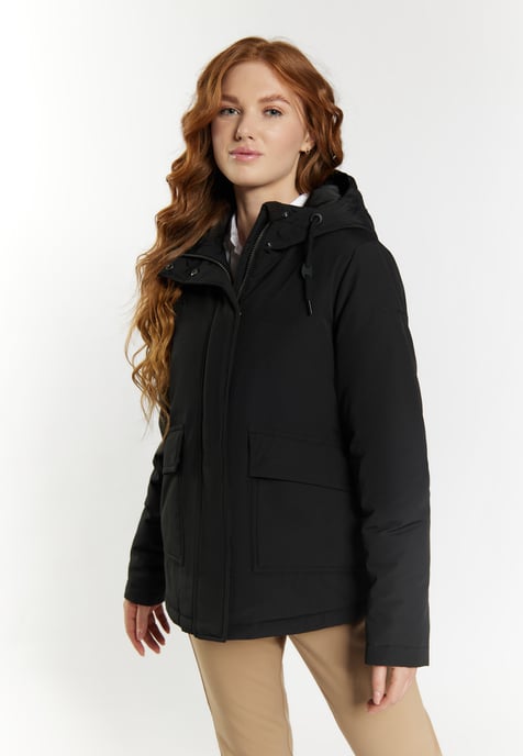Dreimaster Arctic Winterjacke Damen schwarz - Image 3