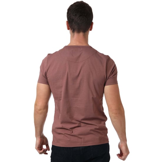 T-shirt Minoris Logo Pretty Green Pour Homme en Bordeaux - Image 2