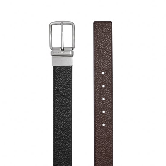 Wide Harness CTS Reversible Belt in Pebbled Leather