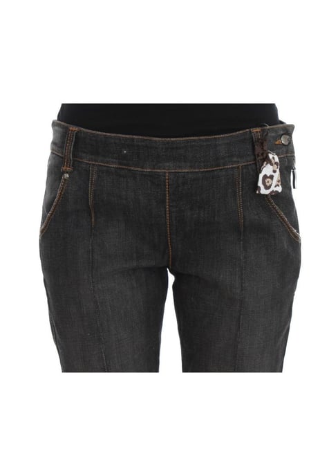 Ermanno Scervino Damen Graue Baumwoll Slim Fit Denim Jeans - Image 5
