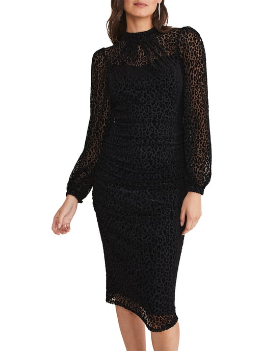 Capriana Leopard Burnout Dress