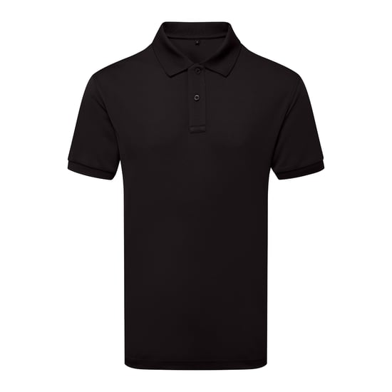 Asquith & Fox - "Glacier Tech" Poloshirt für Herren (Schwarz) - Image 1