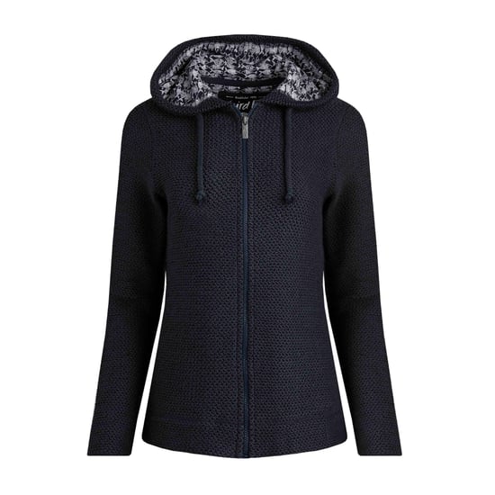 Weird Fish - "Chicoa" Hoodie mit durchgehendem Reißverschluss für Damen (Marineblau) - Image 1