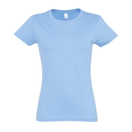 SOLS Imperial Damen T-Shirt, Kurzarm, Rundhalsausschnitt (Himmelblau) - Image 1