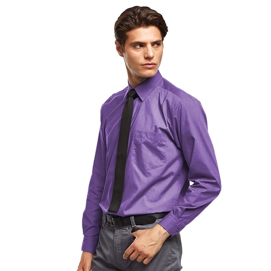 Premier - "Premier" Formelles Hemd für Herren Langärmlig (Violett) - Image 2