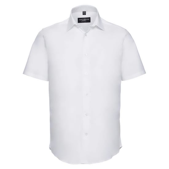 Russell Collection - Hemd Pflegeleicht für Herren kurzärmlig (Weiß) - Image 1