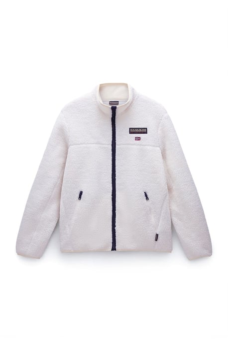 Tynik Sherpa Vollzip Fleece Weißer Reiher - Image 1